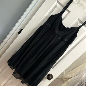 Vera Wang Maids size 14 black chiffon dress
